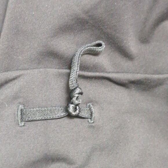 Lululemon Black Athletic Pant Mesh Panels Zipper Pockets Drawstring Waist Size 8 - Picture 3 of 9